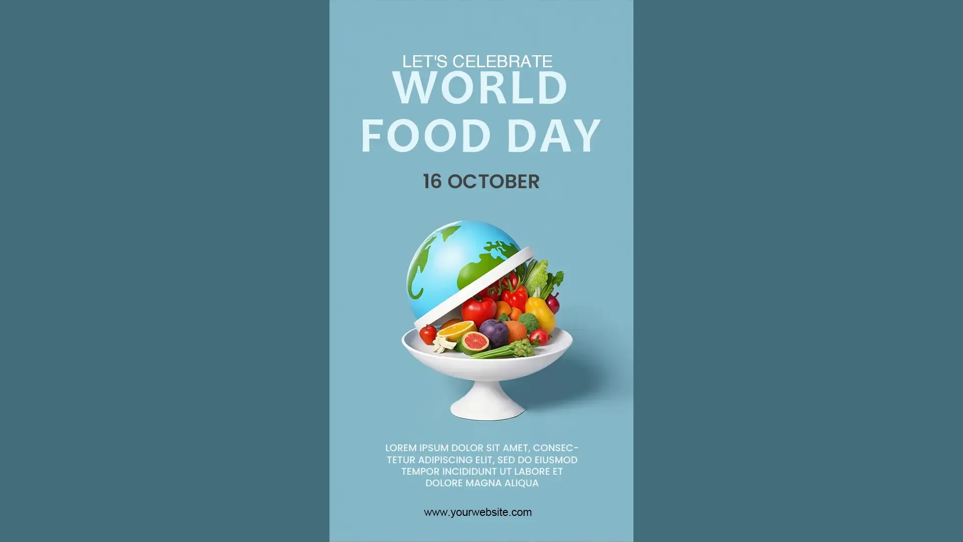 Healthy World Cuisine Instagram Story for World Food Day image